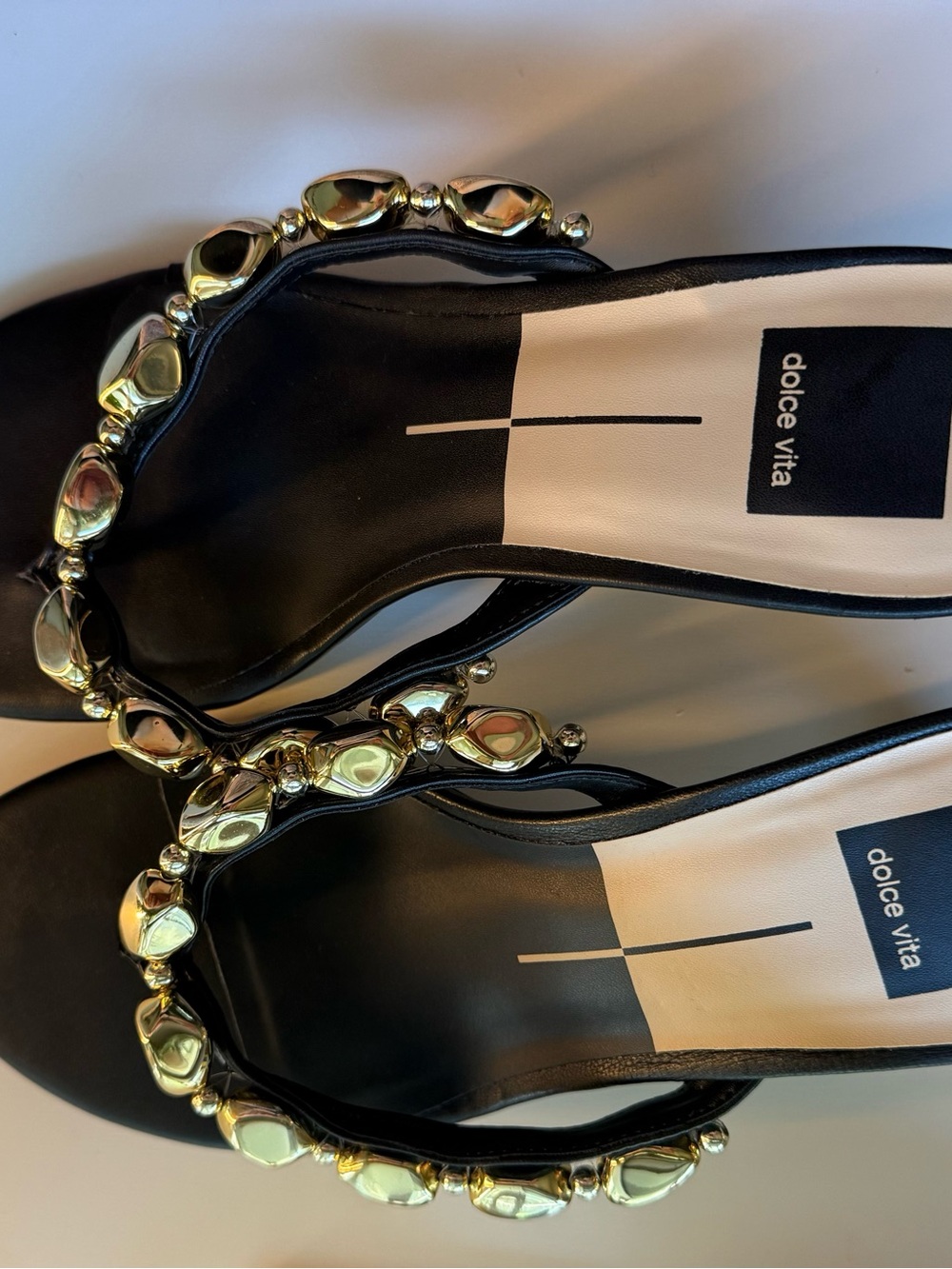 Dolce Vita Daksie Embellished Kitten
Heel Sandals - Picture 4 of 16